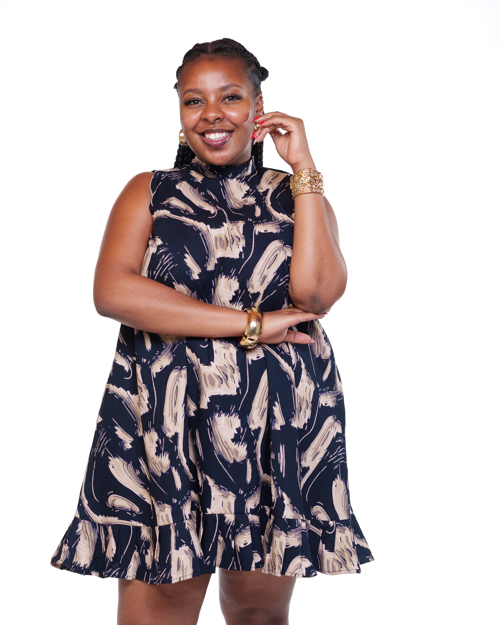 Dynasty Shift Dress In Thalia